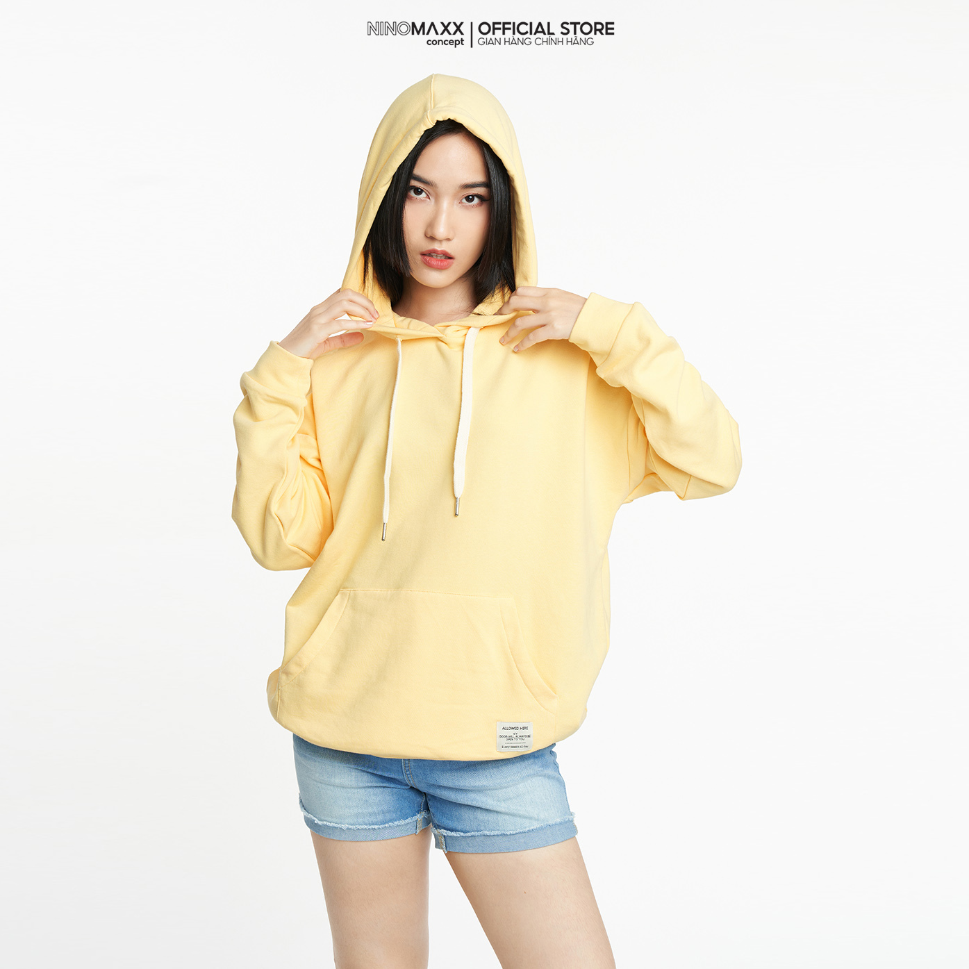 NINOMAXX Áo hoodies Nữ tay dài cotton 2204007