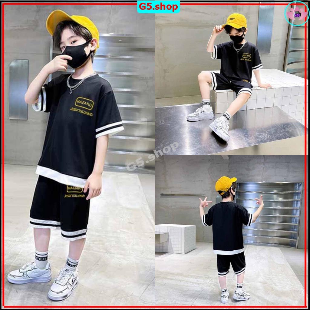 Đồ bộ thể thao HAZARD cho mẹ và bé  - bộ quần áo trẻ em thoáng mát 2 màu siêu xinh G5