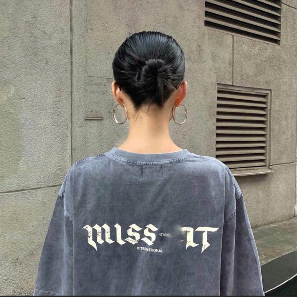 Áo Thun Local Brand Missout Wash Nam Nữ Tay Lỡ Oversize Unisex Full Mạc