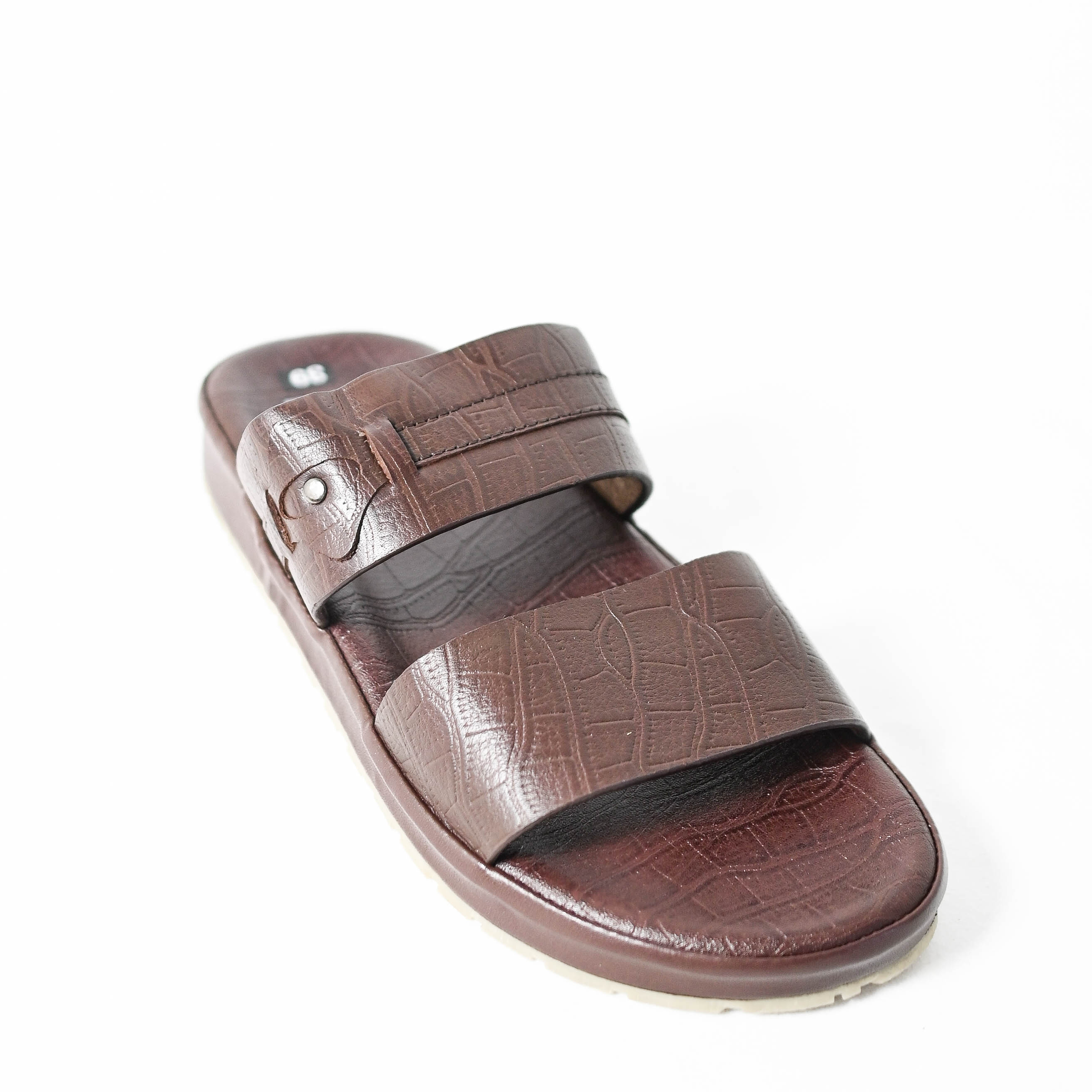 Dép da quai ngang nam