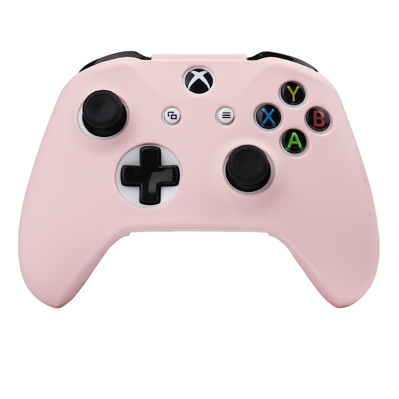 Vỏ bảo vệ silicon mềm màu hồng cho PS4/PS5/Xbox One S/Xbox Series S X/Switch Pro/Xbox360 Bộ điều khiển da GamePad Case Case