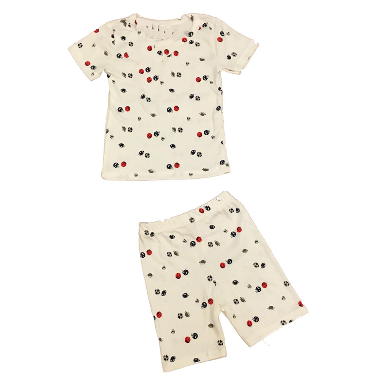 Bộ quần áo cộc tay bé trai chất cotton size 1-5 (giao mẫu ngẫu nhiên)