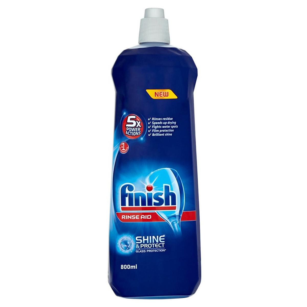 Nước Làm Bóng Và Làm Khô Chén Bát Finish Dishwasher Shine & Dry Regular 800ml PTT017394, Nhập Đức
