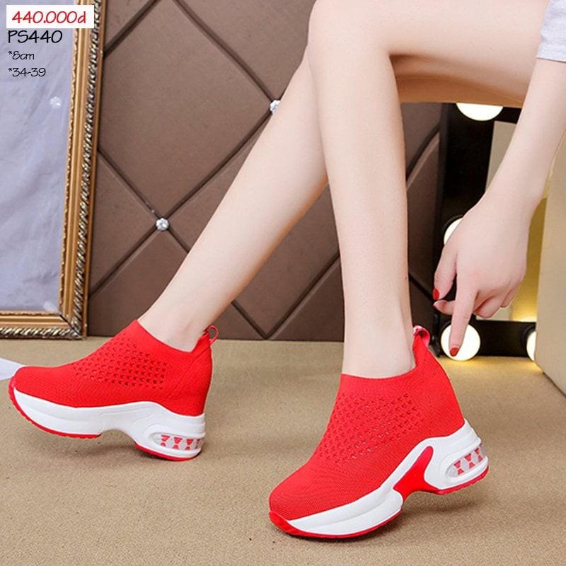 GiÀY ĐẾ XUỒNG CAO 9CM CHẤT LEN THUN ĐẾ CAO SU SIÊU ÊM, BỀN, NHẸ