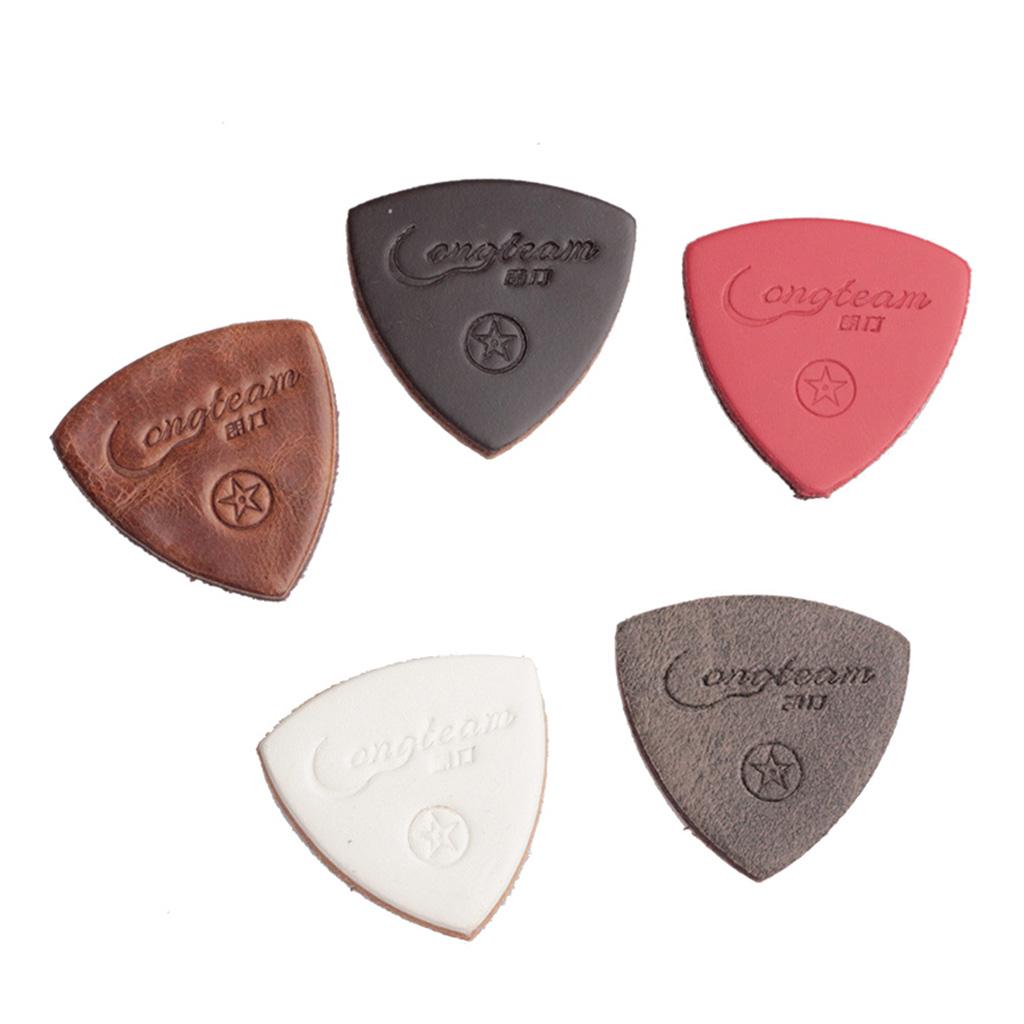 3pcs Ukulele Guitar Pick Plectrum Artificial Lenther for Mini Guitar