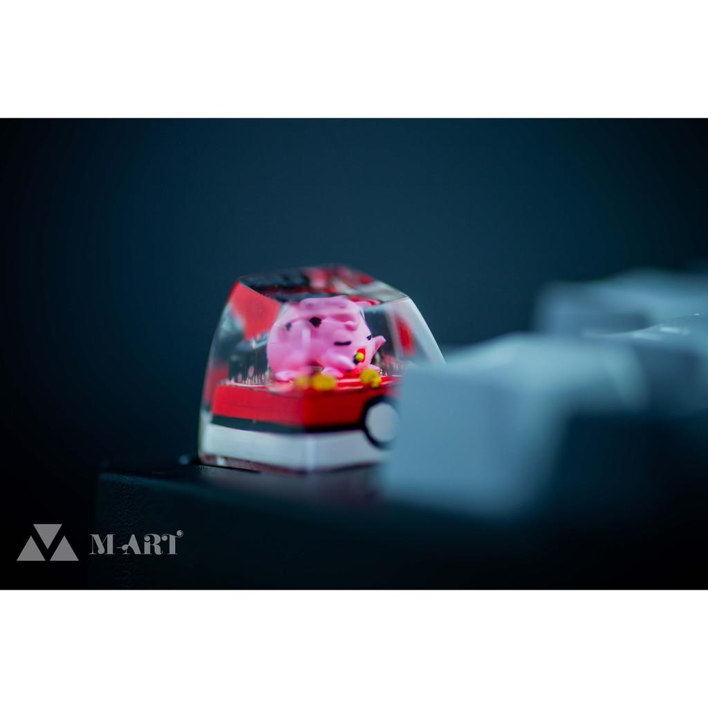 Nút dành cho bàn phím cơ resin SA R1 Pokemon Jigglypuff - Jigglypuff Pokemon Keycaps