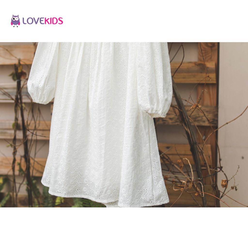 Váy babydoll dài tay cách điệu - Lovekids