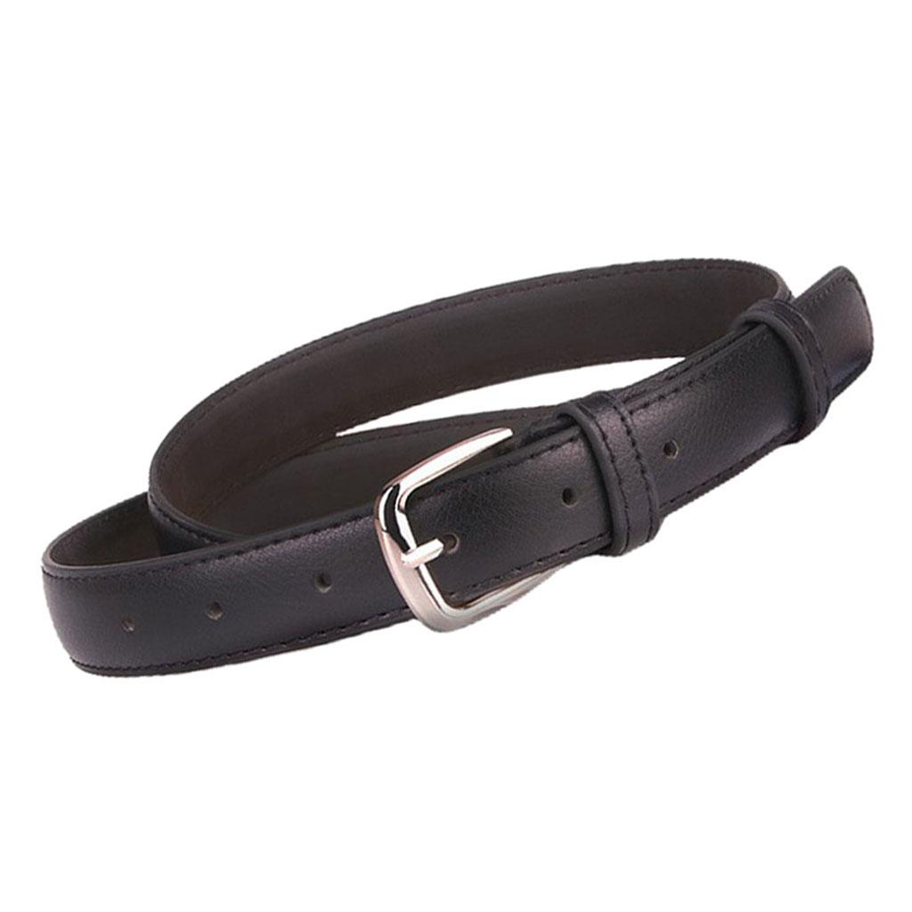 Womens Fashion Casual Belt PU Leather Waist Belt Single Prong Buckle Belt