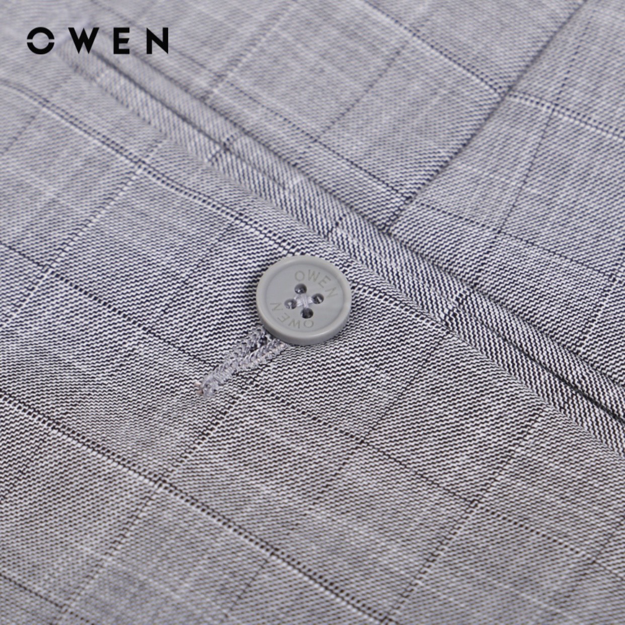 OWEN - Quần âu nam Owen Slimfit có cạp tăng đơ co dãn (dáng ôm) màu XÁM GHI