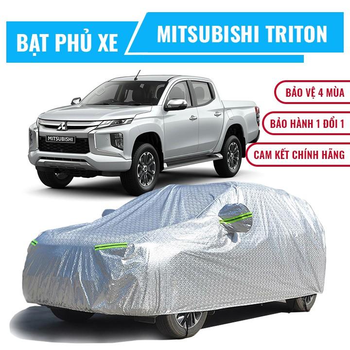 Bạt phủ xe bán tải Mitsubishi Triton 3 lớp chống nóng, chống thấm, chống bụi. Bạt phủ xe Triton, Bạt trùm xe hơi