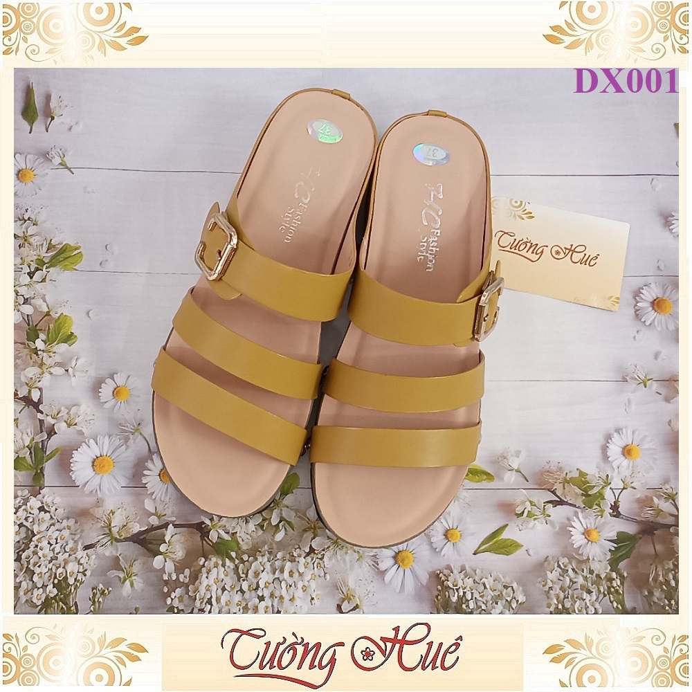 Dép Nữ Quai Ngang Đế Xuồng Cao 5CM - DX001