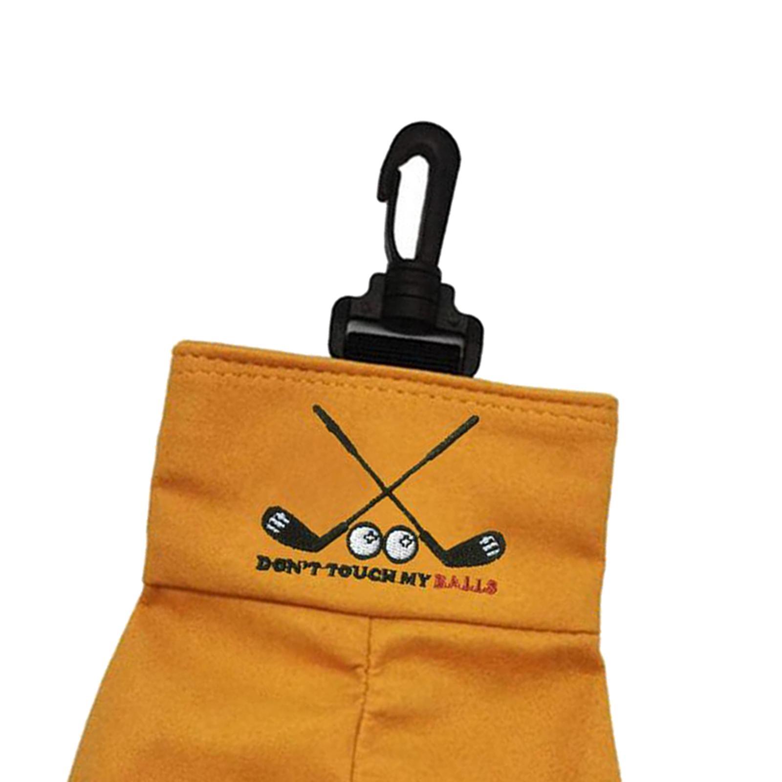 2 Pieces Golf Ball Bag Pouch Holder Case Waist Bag Outdoor Sports