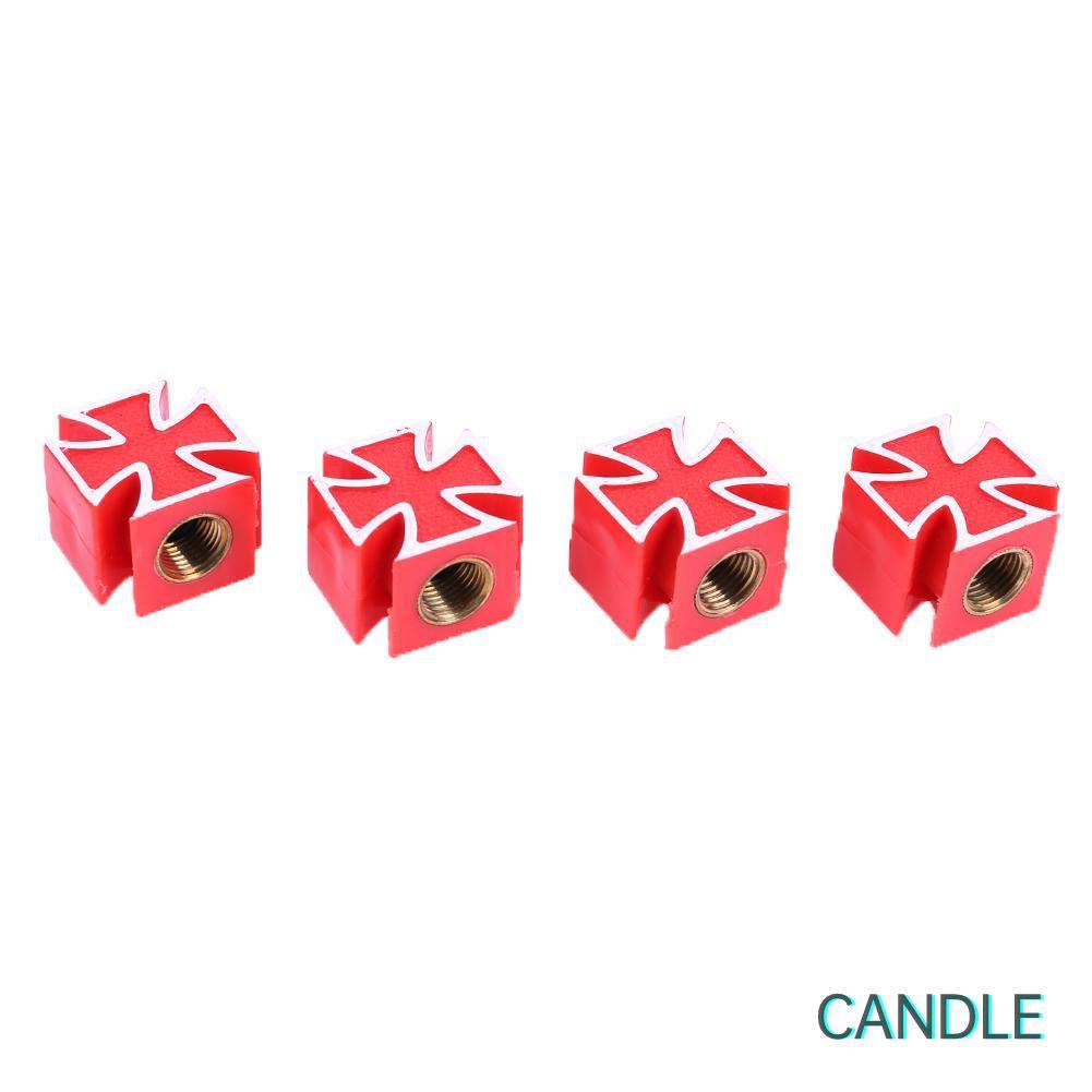 Bộ 4 Nắp Van Bánh Xe Hình Chữ Thập