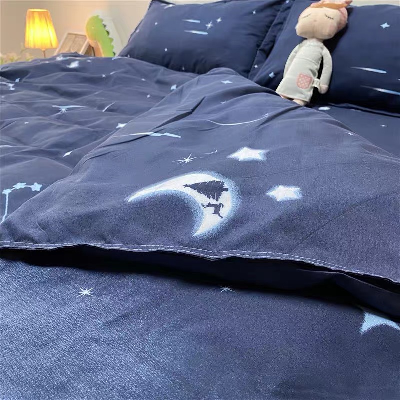 Bộ Chăn Chần Ga Gối Cotton LIDACO SP001149 - Chúc Ngủ Ngon