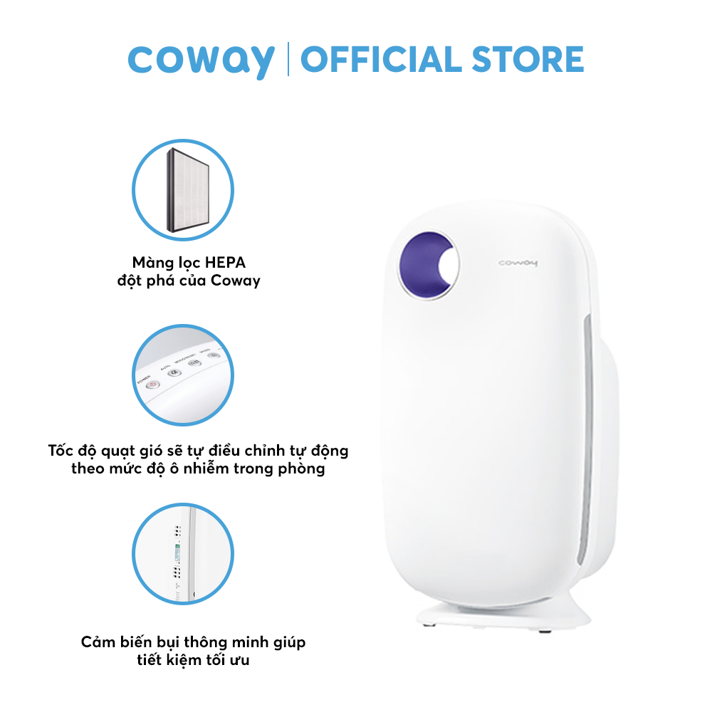 Combo Máy lọc không khí Coway Aires (10) AP-1009CH + Máy lọc nước Coway Nadi (L) P-300L - Hàng chính hãng