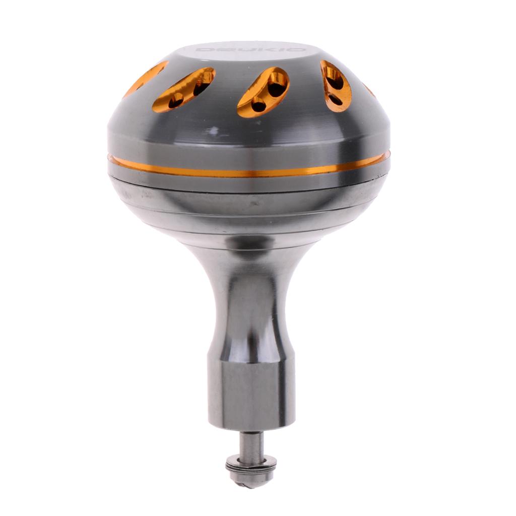 Spinning Fishing Reel Handle Power Knob Replacement Handle Grip Gray Gold