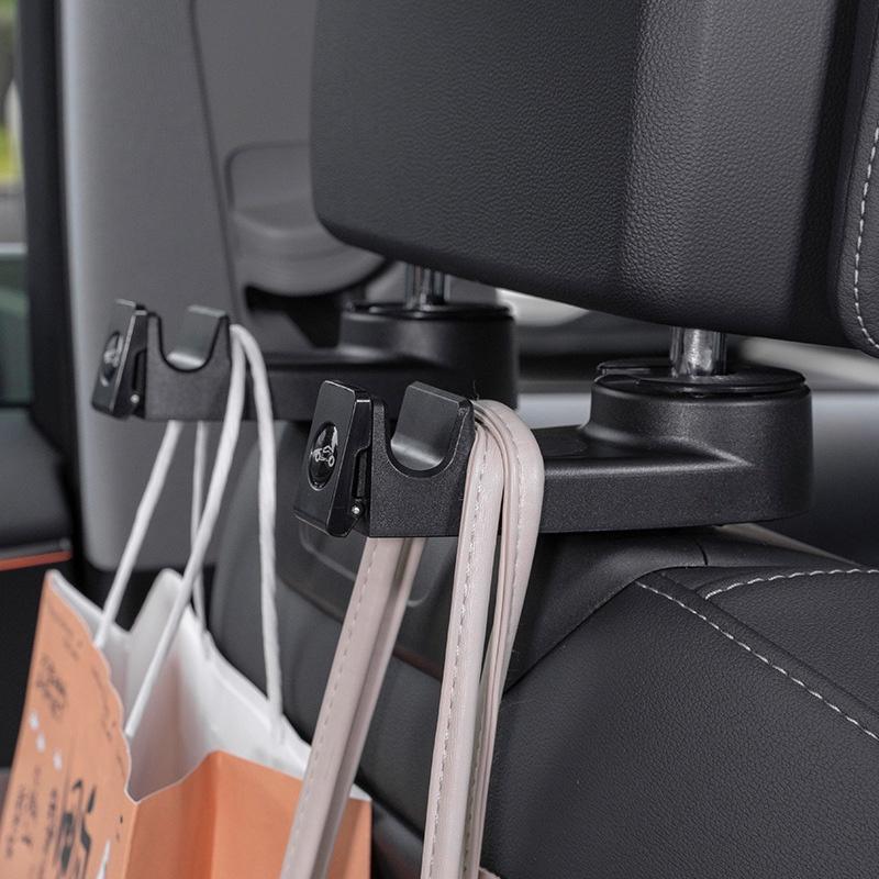 Móc treo đồ gài sau ghế ô tô tiện dụng kiêm giá đỡ để điện thoại siêu bền siêu chắc chắn, tặng kèm miếng làm thơm ô tô-K1762