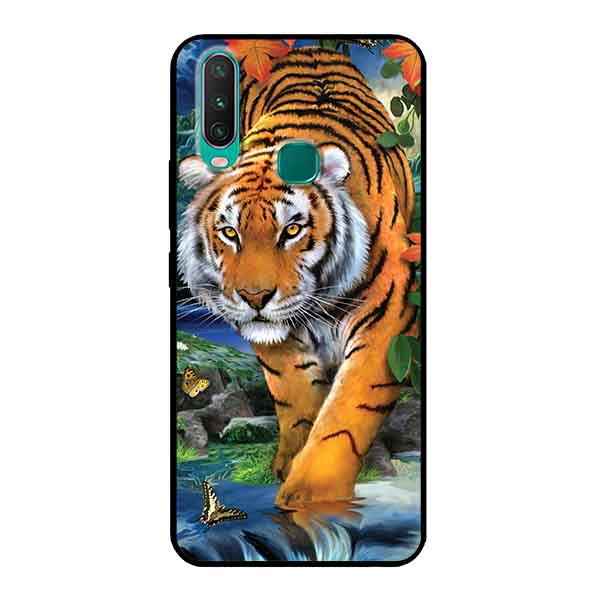 Ốp Lưng in cho Vivo Y12 Mẫu NỀN Hổ Mẫu 1 - Hàng Chính Hãng