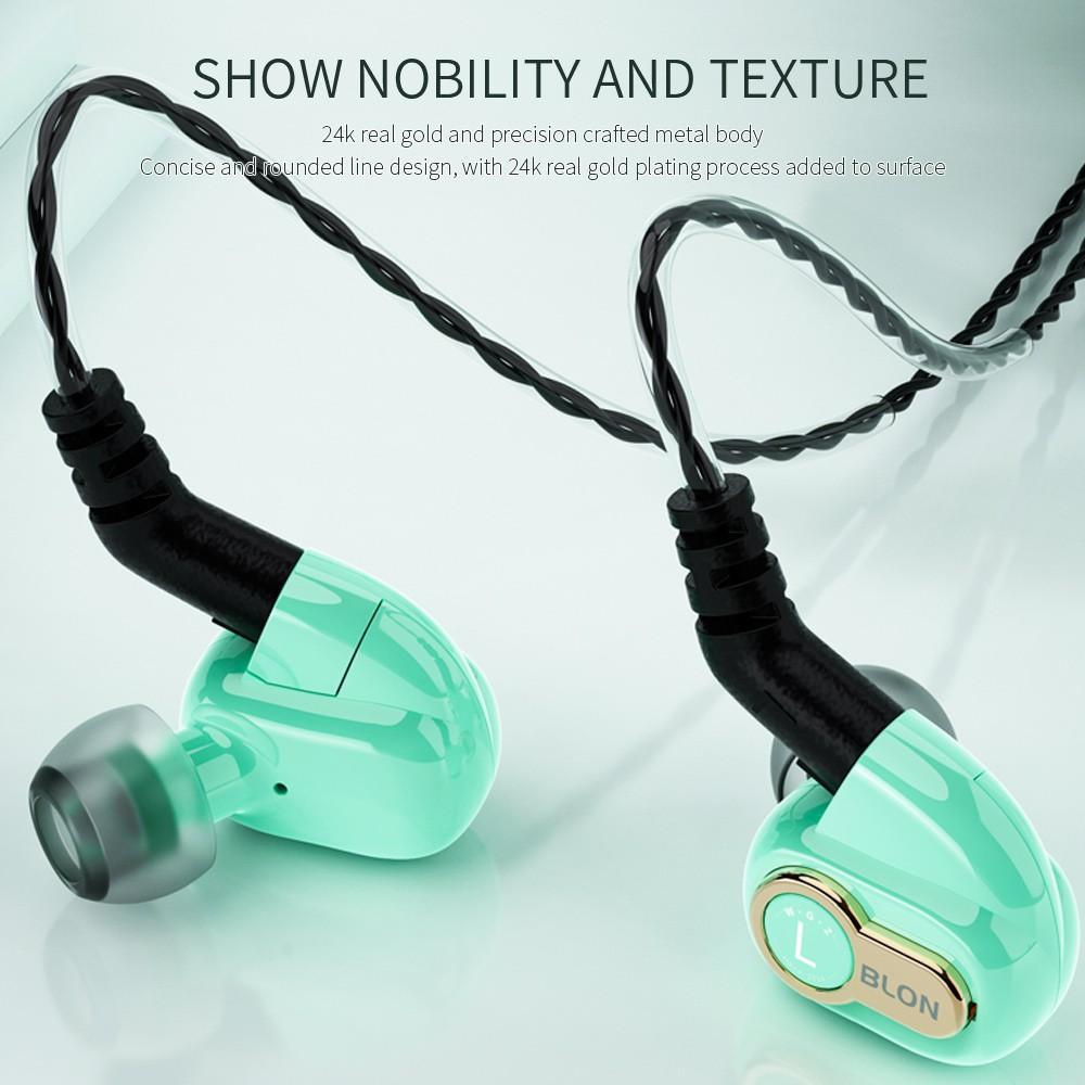 Tai Nghe Nhét Tai Blon Bl-05S Bl05S 3rd 10mm Hifi Với Giắc 3.5mm Mạ Vàng