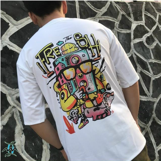 Áo thun nam cotton phong cách nam thần cá tính hiphop mạnh mẽ ATN3