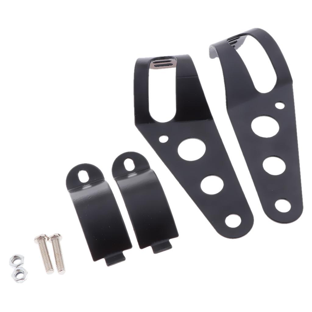 38-51mm Motorcycle Headlight Mount Bracket Holder Bottom Mount Universal