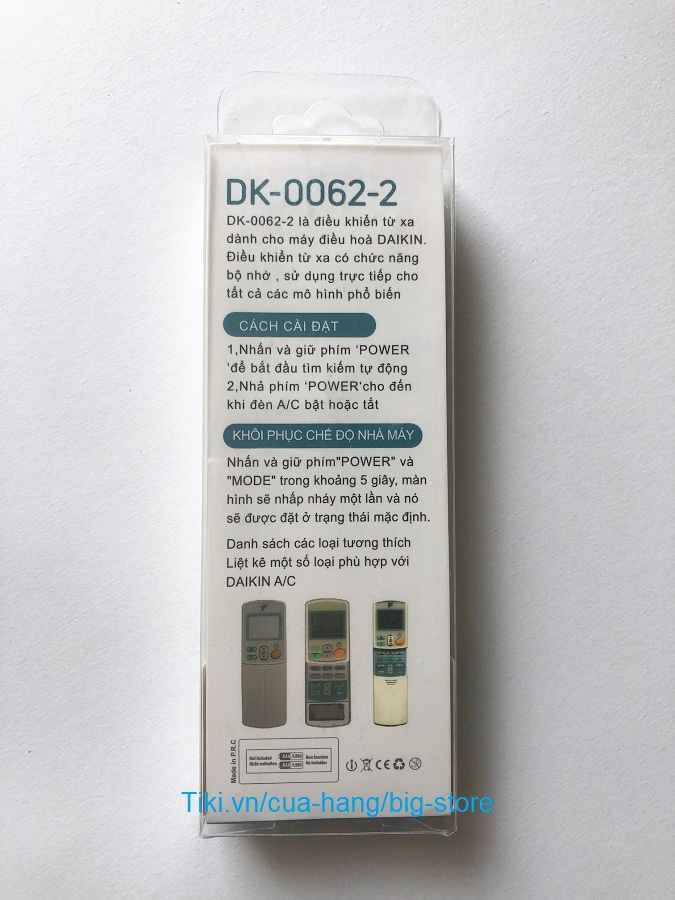 Remote Đa Năng Dành Cho DAIKIN Điều Khiển Nhiều Model Máy Lạnh Điều Hòa Inverter