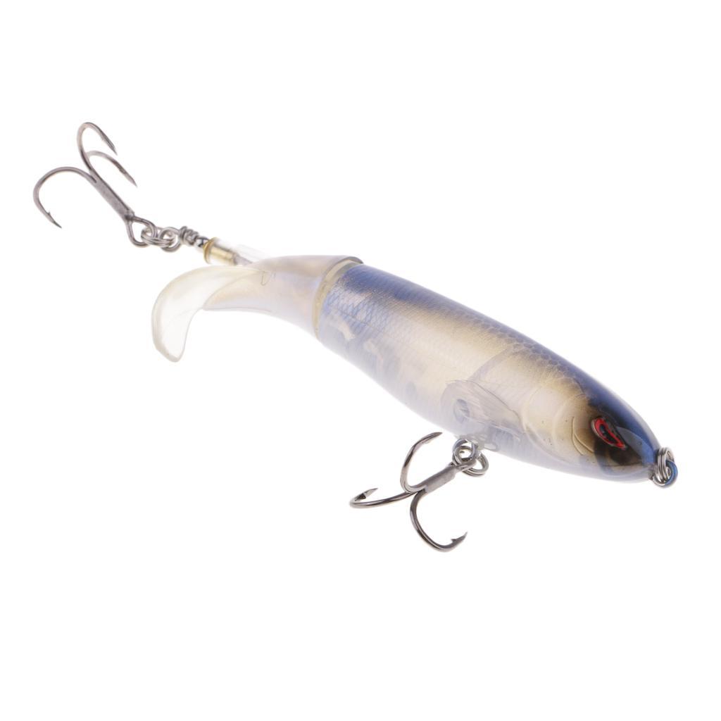 2x Fishing Lures Topwater Floating Hard Bait 10cm 13.2g Blue