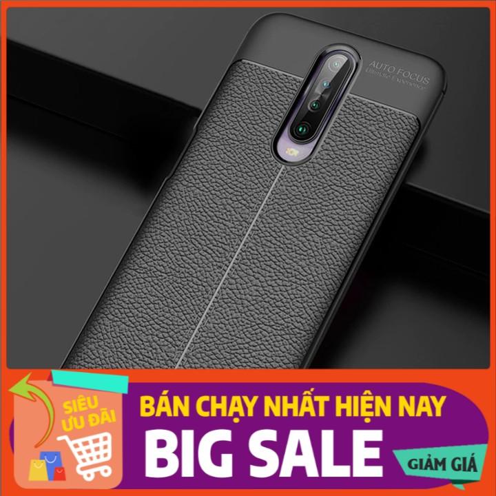 Ốp lưng Xiaomi Redmi K30 Silicon giả da Auto Focus
