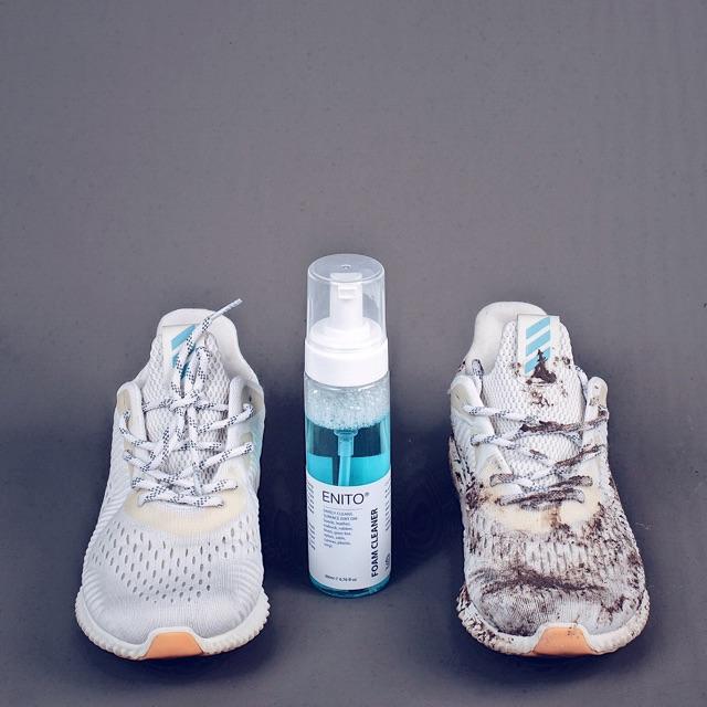 Bộ Vệ Sinh Giày Dạng Xịt Bọt Enito Foam Cleaner Kit - Chuyên Dùng Để Vệ Sinh Giày Sneaker