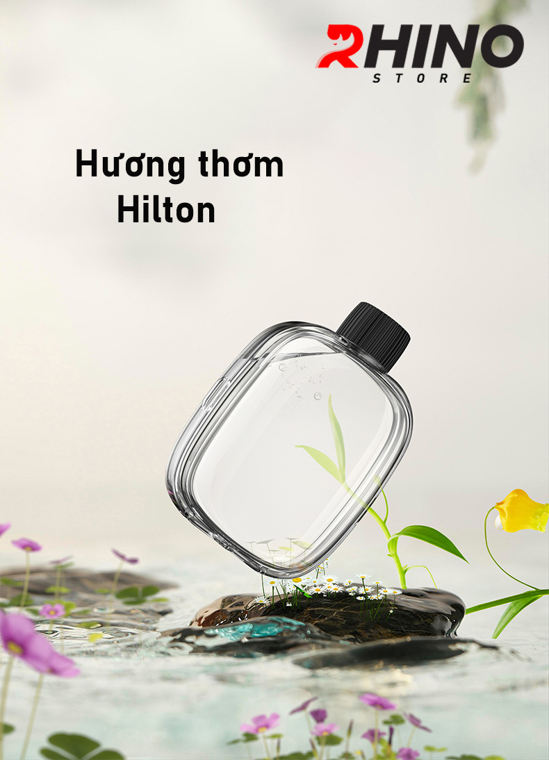 Máy phun sương tinh dầu Rhino H602 tạo ẩm 4 chế độ, tích điện, nhỏ gọn, dán tường - Hàng chính hãng