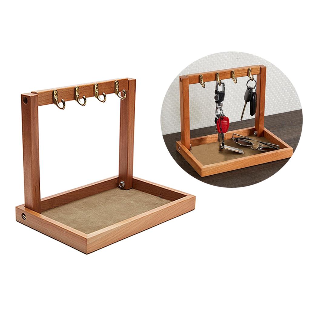 Mail Sorter Desktop Mail & Key Holder Organizer with Key Hooks 228x150x260mm