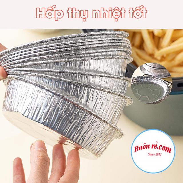 Set 10 đĩa nhôm nồi chiên không dầu bảo vệ nồi - Đĩa nhôm hấp thụ nhiệt tốt 01536