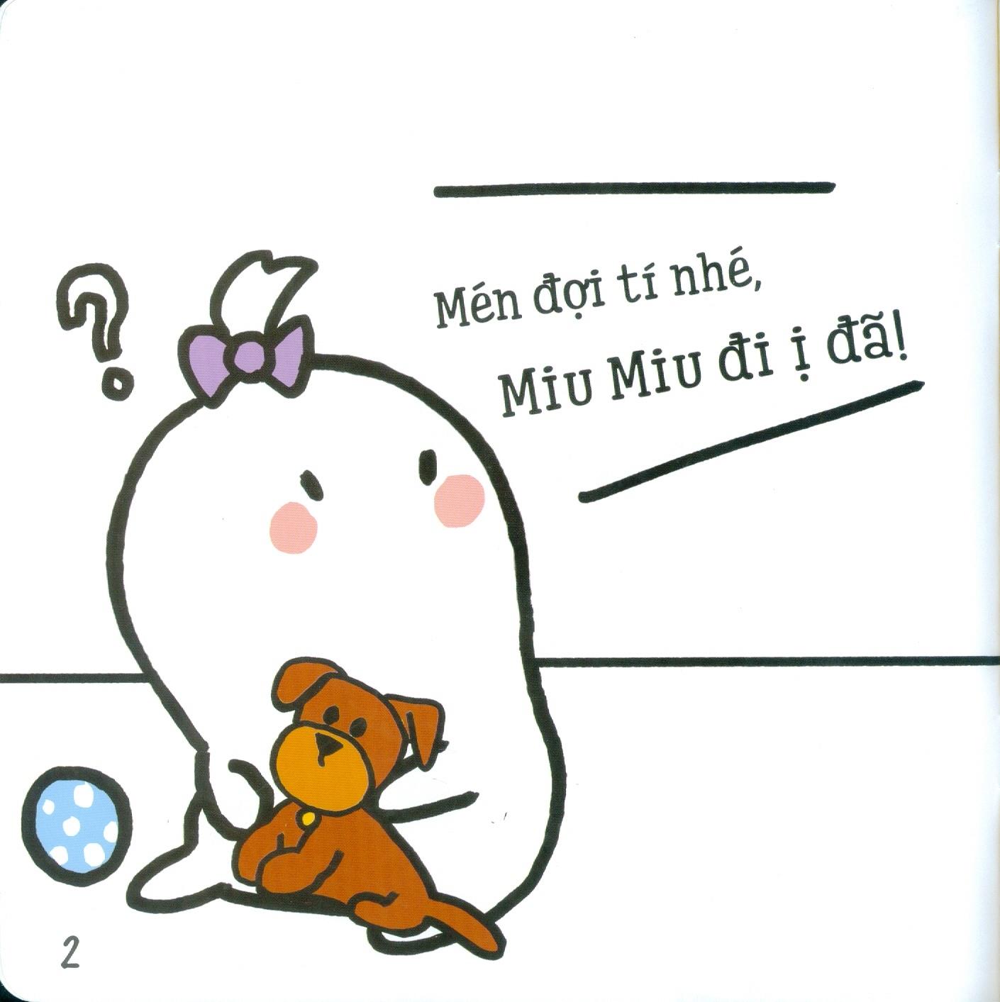 Ehon Kĩ Năng Sống - Miu Miu Tự Lập - Đi Ị