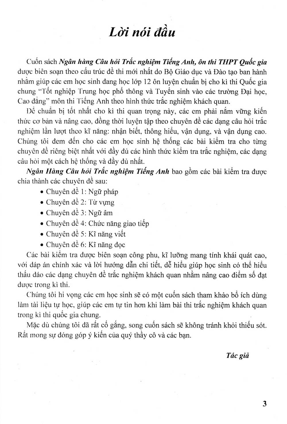 Ngân Hàng Câu Hỏi Trắc Nghiệm Tiếng Anh + Tặng Phiếu Trắc Nghiệm 50 Câu_HA