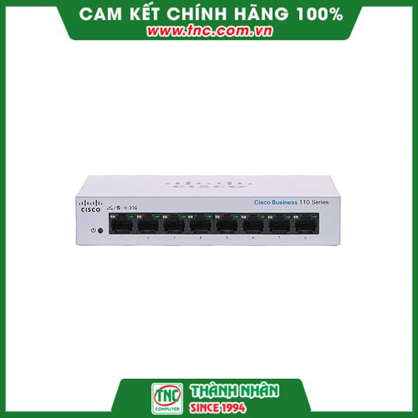 Switch Cisco CBS110-8T-D-EU- Hàng chính hãng