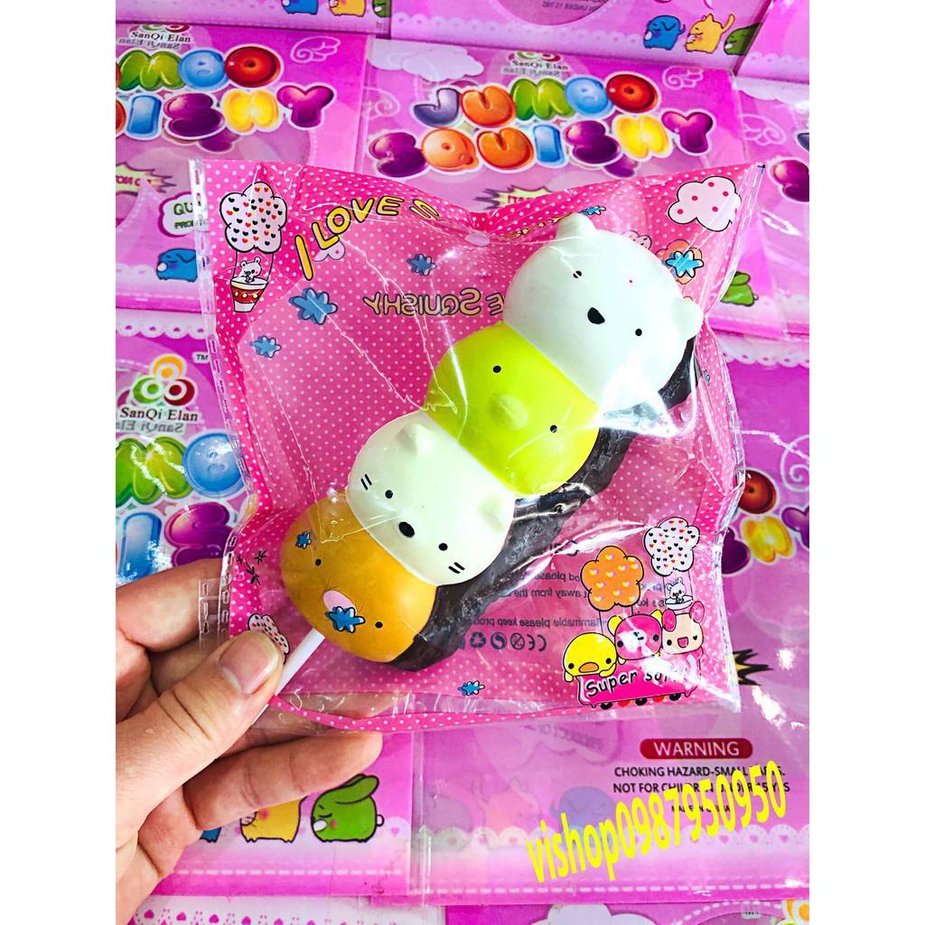 SQUISHY KẸO HỒ LÔ MÈO 4 TẦNG