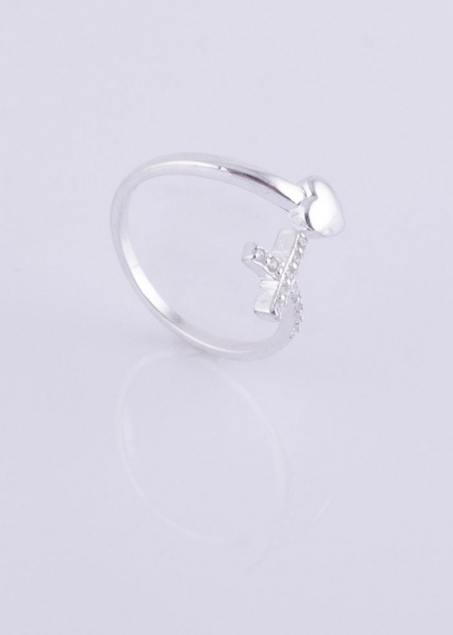 Nhẫn bạc nữ S925 Italia Bạc Xinh Huệ Ngân Tình yêu vĩnh cửu RR1156