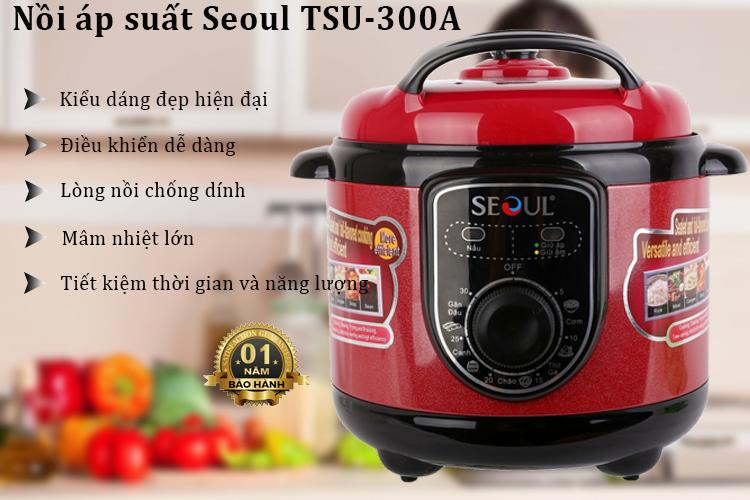 NỒI ÁP SUẤT ĐIỆN SEOUL TSU-300A Hàng chính hãng