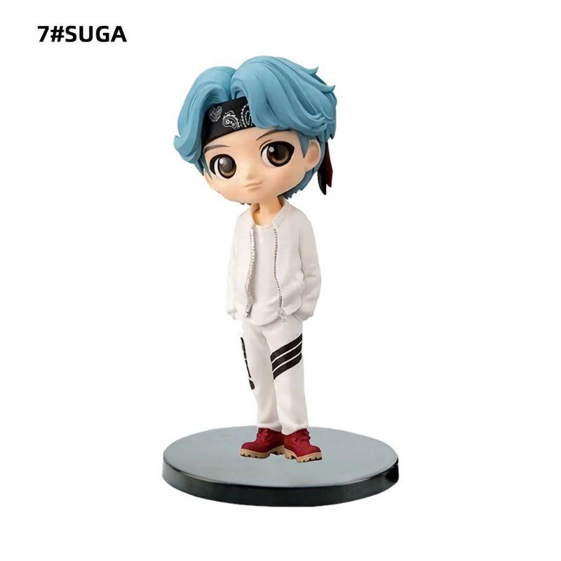Set 7 mô hình búp bê các thành viên nhóm nhạc BTS 15cm