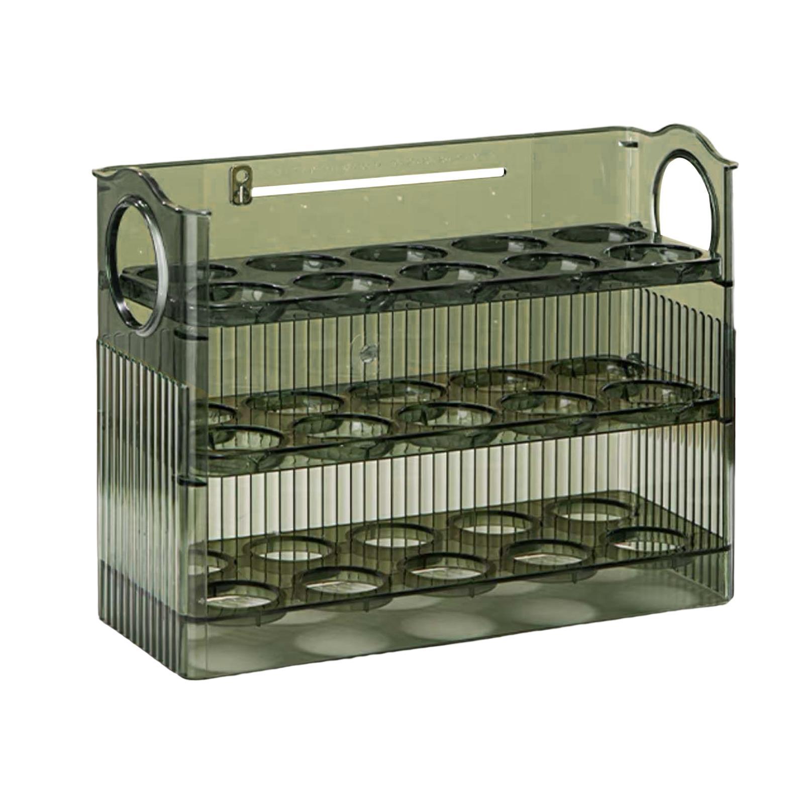Egg Holder for Fridge,3 Layer  Fridge Egg Tray Container,Kitchen Countertop Fresh Egg Storage Container
