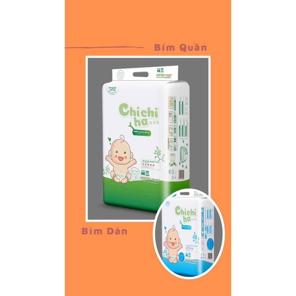 Bỉm Chichiha Hữu Cơ Dán Quần Đủ Size M60L