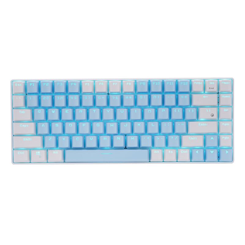 Bàn phím cơ không dây bluetooth ba chế độ kiểu mới nhất trục xanh trục đỏ 84 phím tùy chỉnh cấu hình tiêu chuẩn chính thức có thể tráo đổi nóng trong 12 tháng