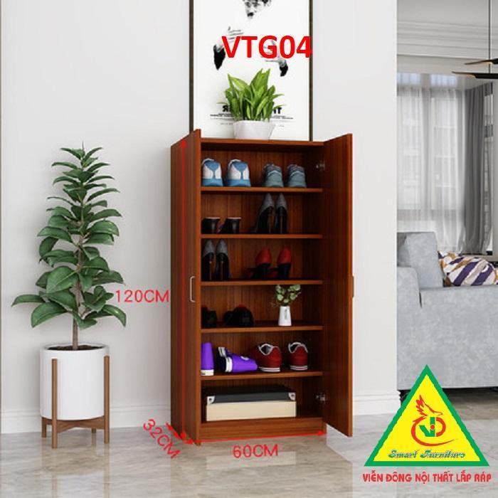 Tủ Giày Hiện Đại Nhiều Ngăn Để Giày, Tiết Kiệm Diện Tích VTG04B - Nội thất lắp ráp Viendong Adv