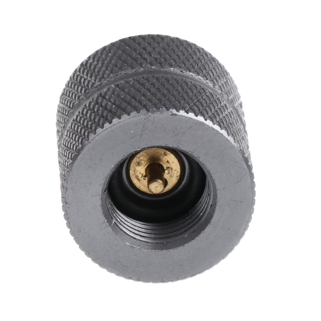 Camping Stove Refill Adapter Propane Butane Canister Converter for Flat Tank