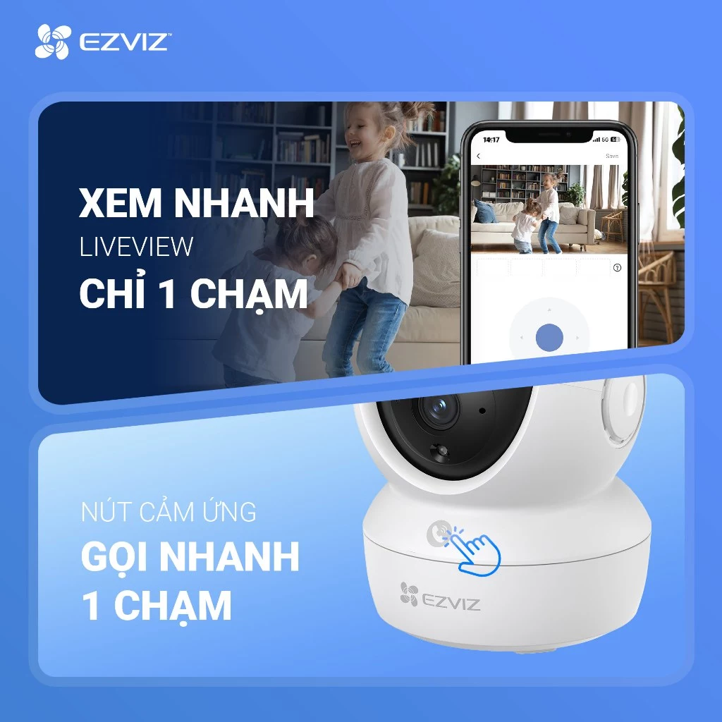 Camera IP Wifi EZVIZ C6N Pro 2K (3MP) - Phiên bản nâng cấp của C6N - Hàng chính hãng