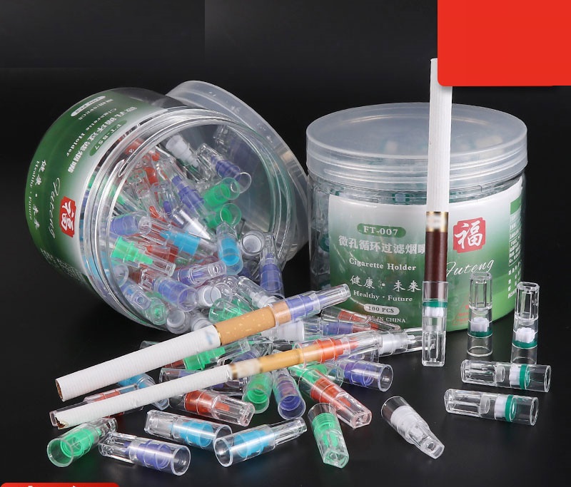 Hộp 100 đầu lọc thuốc cao cấp nhựa dẻo bảo vệ sức khỏe