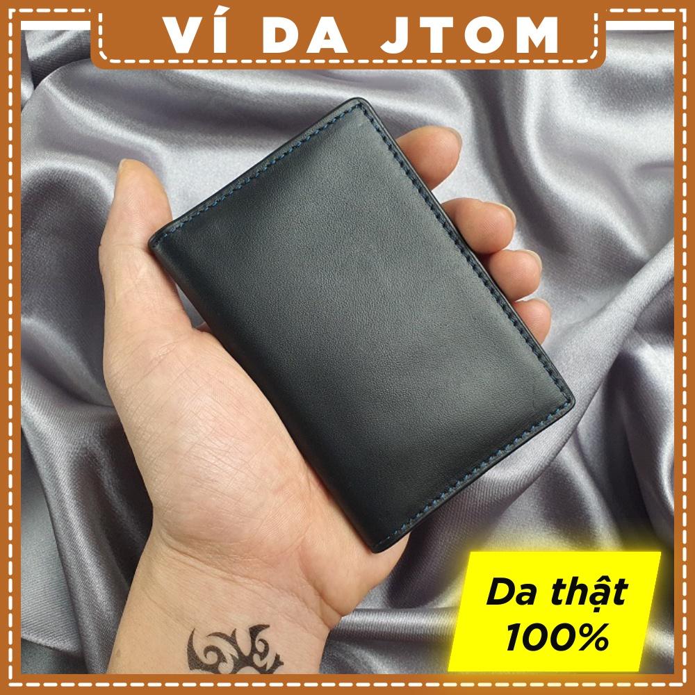 Ví da JTOM minimalism Ví mini unisex da bò thật – VD104, BH 3 Năm