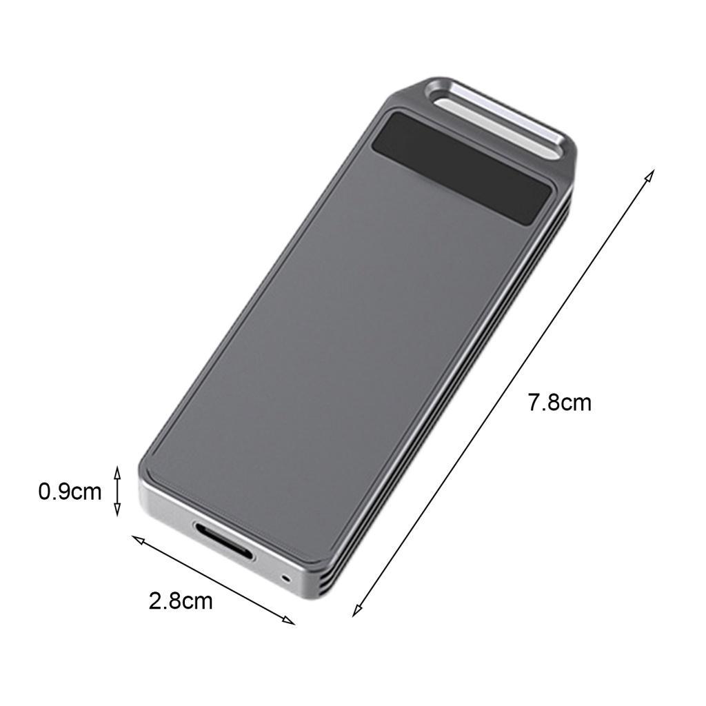 Xia| Hộp Đựng Ổ Cứng HDD Mini NGFF / SATA Sang USB 3.1 Màu Trơn