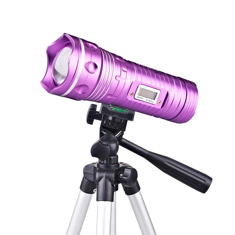 Giao hàng nhanh 3 phần hợp kim nhôm câu cá khung đèn câu cá ban đêm ánh sáng chân máy câu cá ánh sáng khung lớn đèn pin máy ảnh khung tam giác