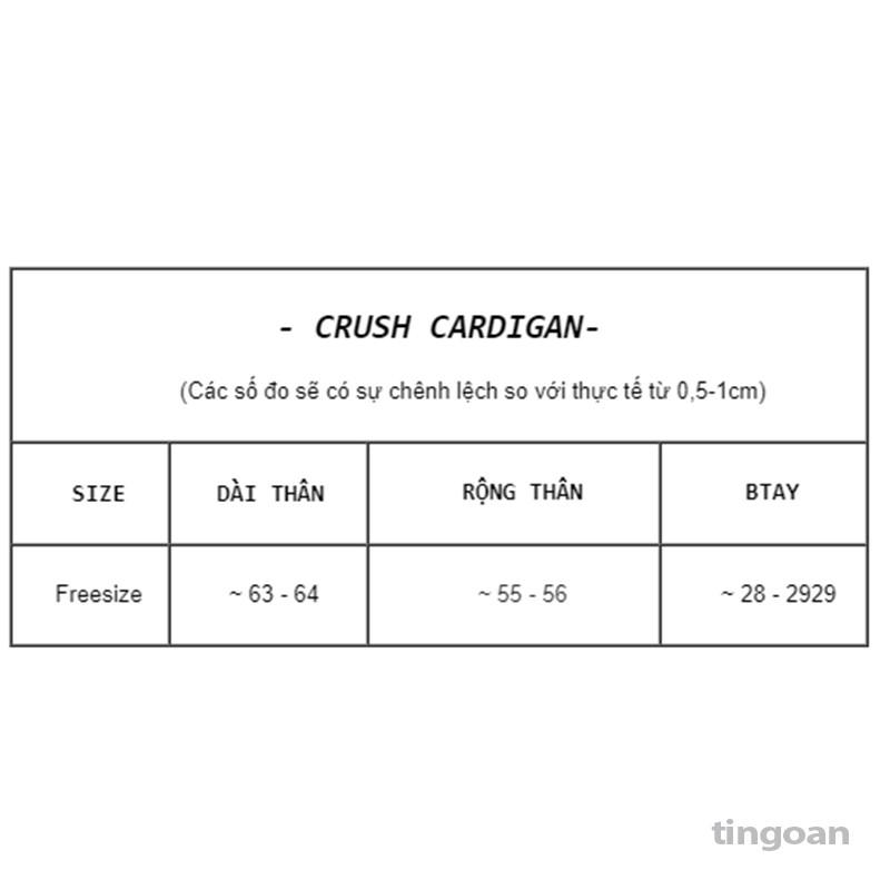 Áo len cardigan đen viền kim tuyến tingoan CRUSH CARDIFGAN